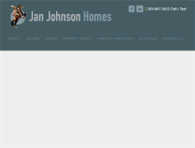 Tablet Screenshot of janjohnsonhomes.com